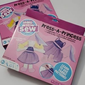 NIP 2 Dress a Princess Learn to Sew Kits